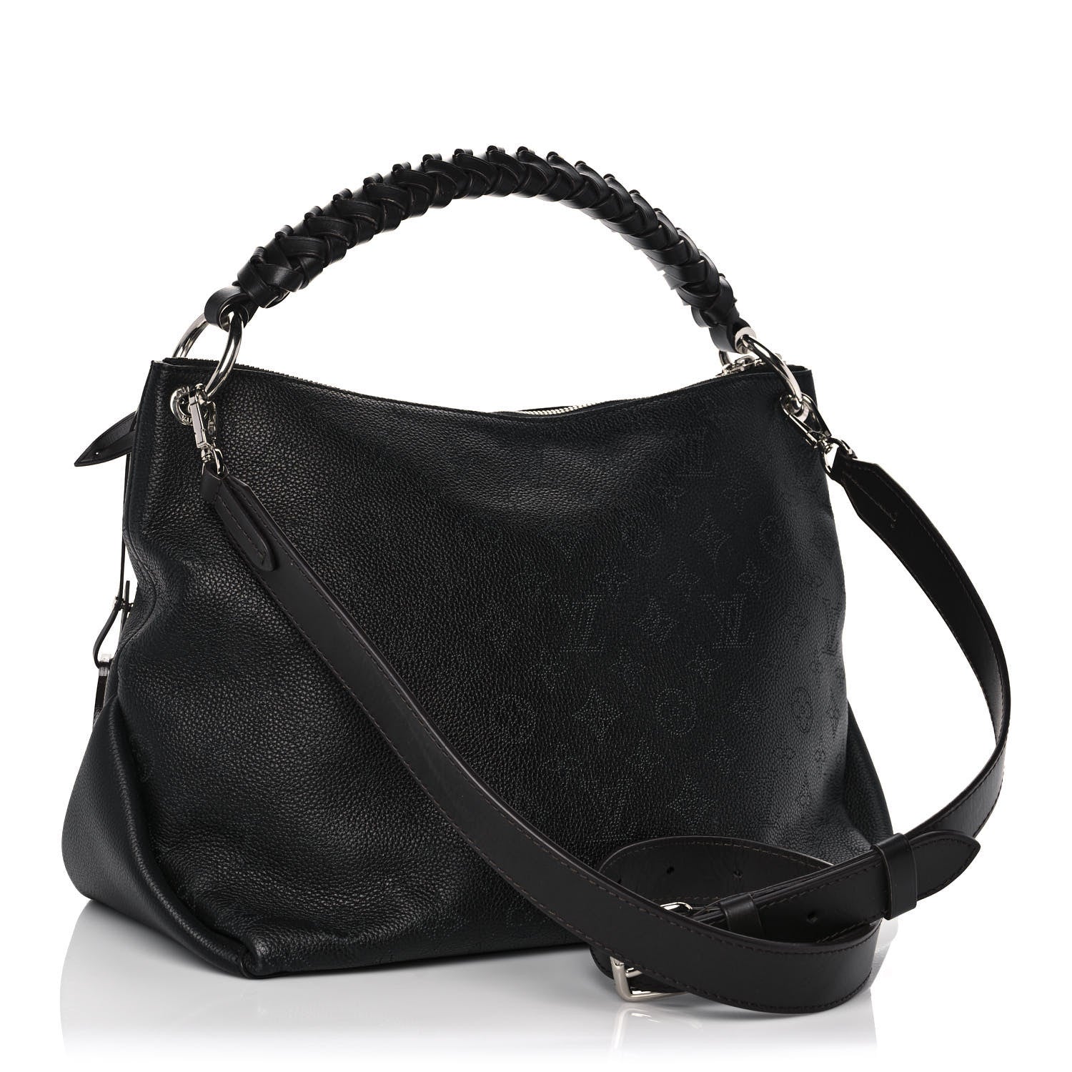Louis Vuitton Mahina Beaubourg Hobo MM Black 3 of 12