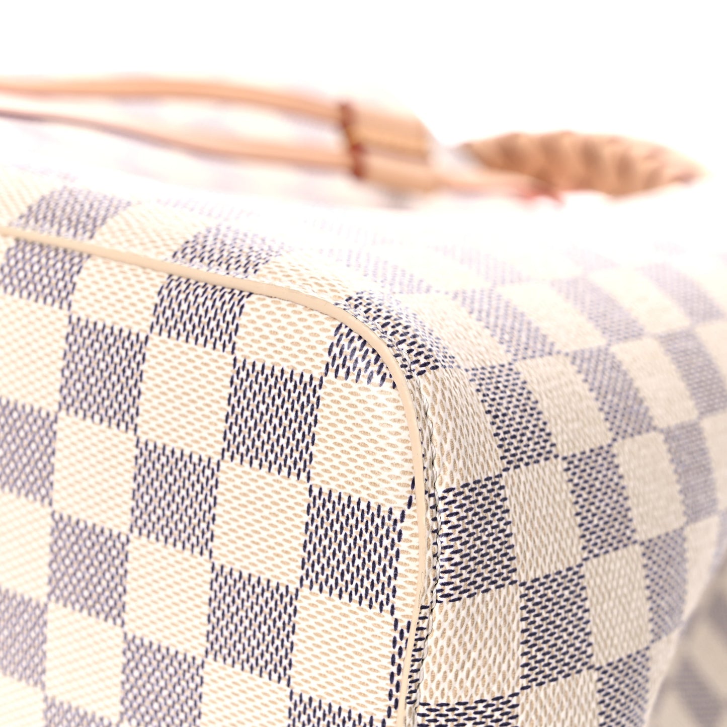 Damier Azur Braided Neonoe MM Peach Cream