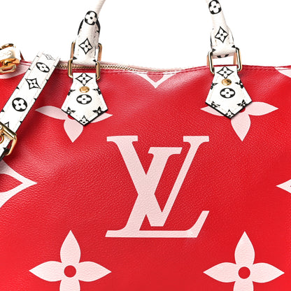 Louis Vuitton Monogram Giant Speedy Bandouliere 30 Rouge 7 of 11