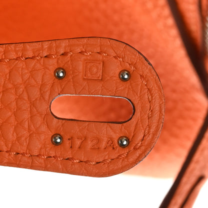 Hermes Taurillon Clemence Lindy 26 Orange 7 of 10