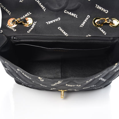 Chanel Canvas Quilted XL Jumbo Single Flap Black 5 of 12