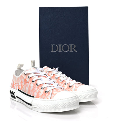 Christian Dior Technical Canvas Oblique Oblique Mens B23 Low Top Sneakers 44 White Orange 8 of 8