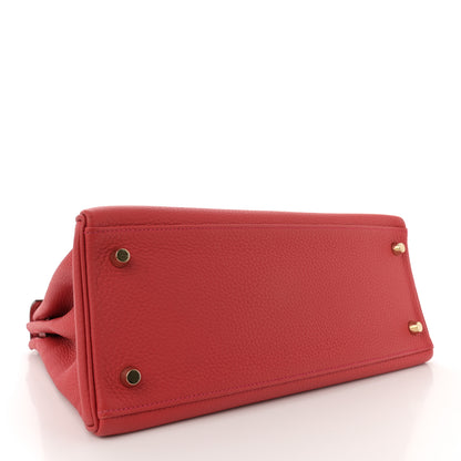 Hermes Togo Kelly Retourne 28 Rouge Casaque 4 of 13