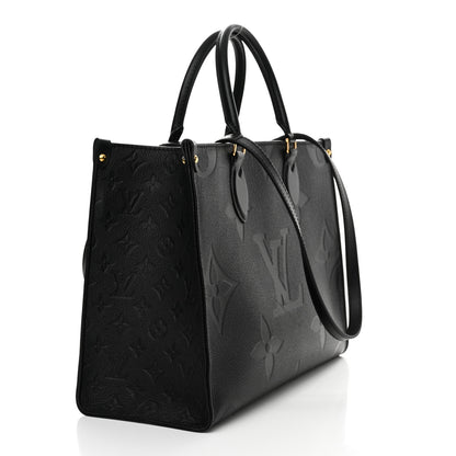 Louis Vuitton Empreinte Monogram Giant Onthego MM Black 3 of 11