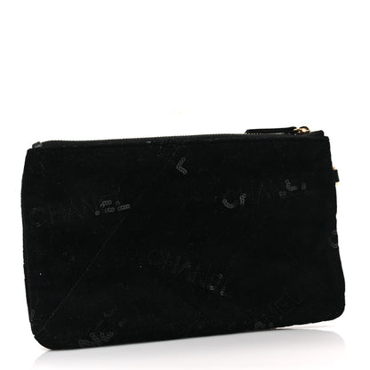 Chanel Velvet Sequin Quilted Chanel 22 Removable Pouch Black 3 of 5