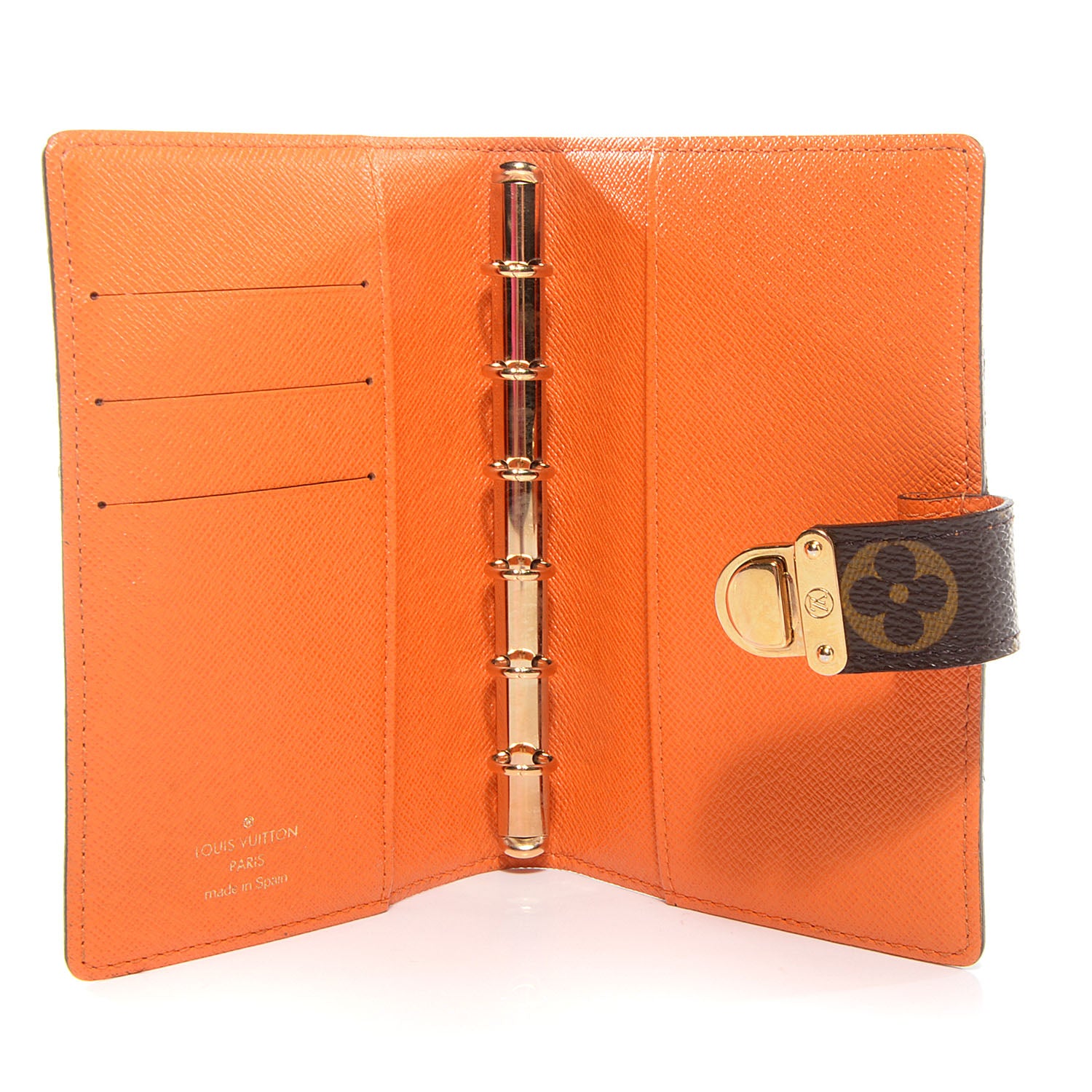 Louis Vuitton Monogram Koala Small Ring Agenda PM Orange 5 of 7