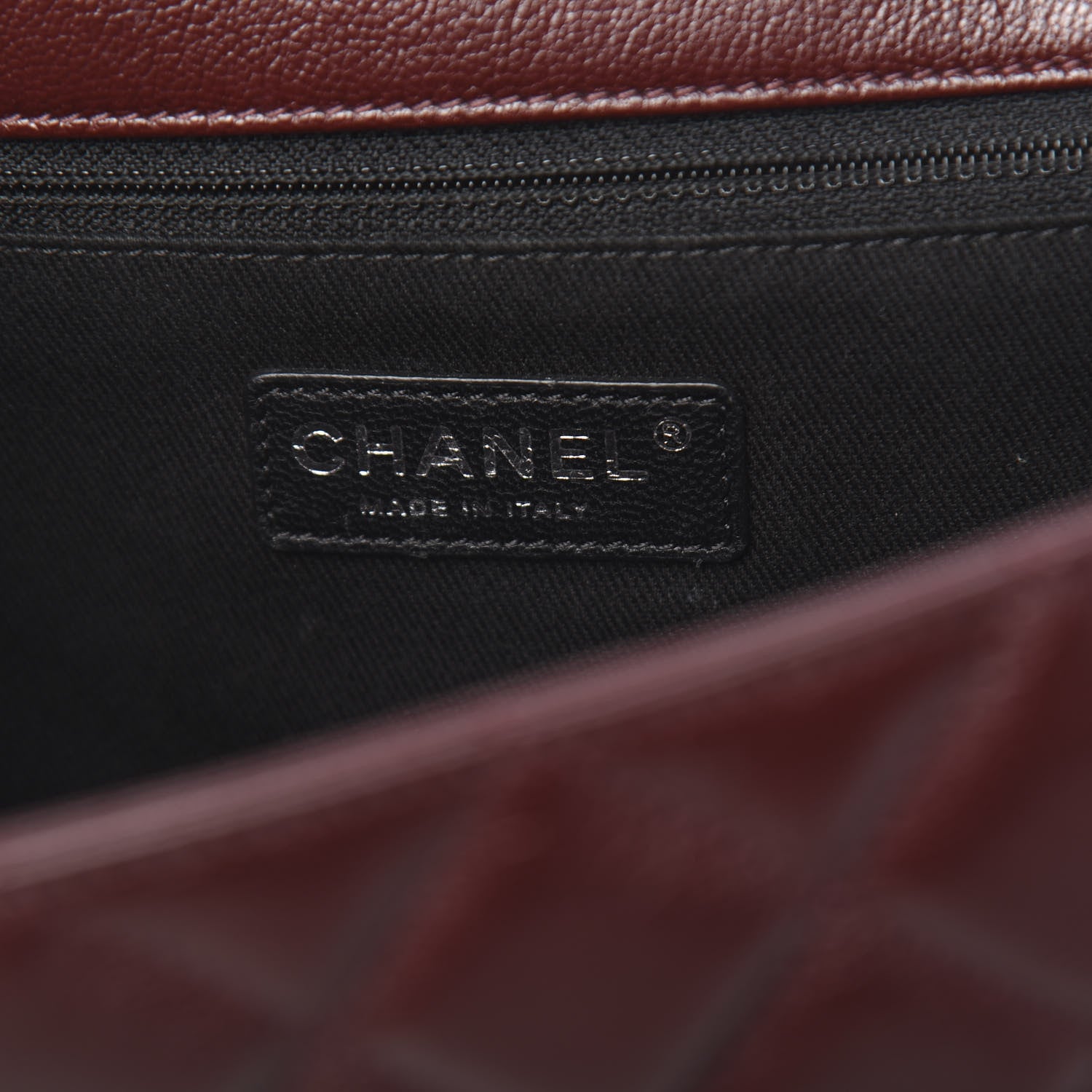 Chanel Goatskin Quilted Large City Rock Flap Burgundy 6 of 12