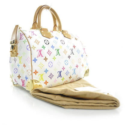 Louis Vuitton Monogram Multicolor Speedy 30 White 3 of 9