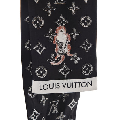 Louis Vuitton Silk Catogram Classic Bandeau Black 3 of 6