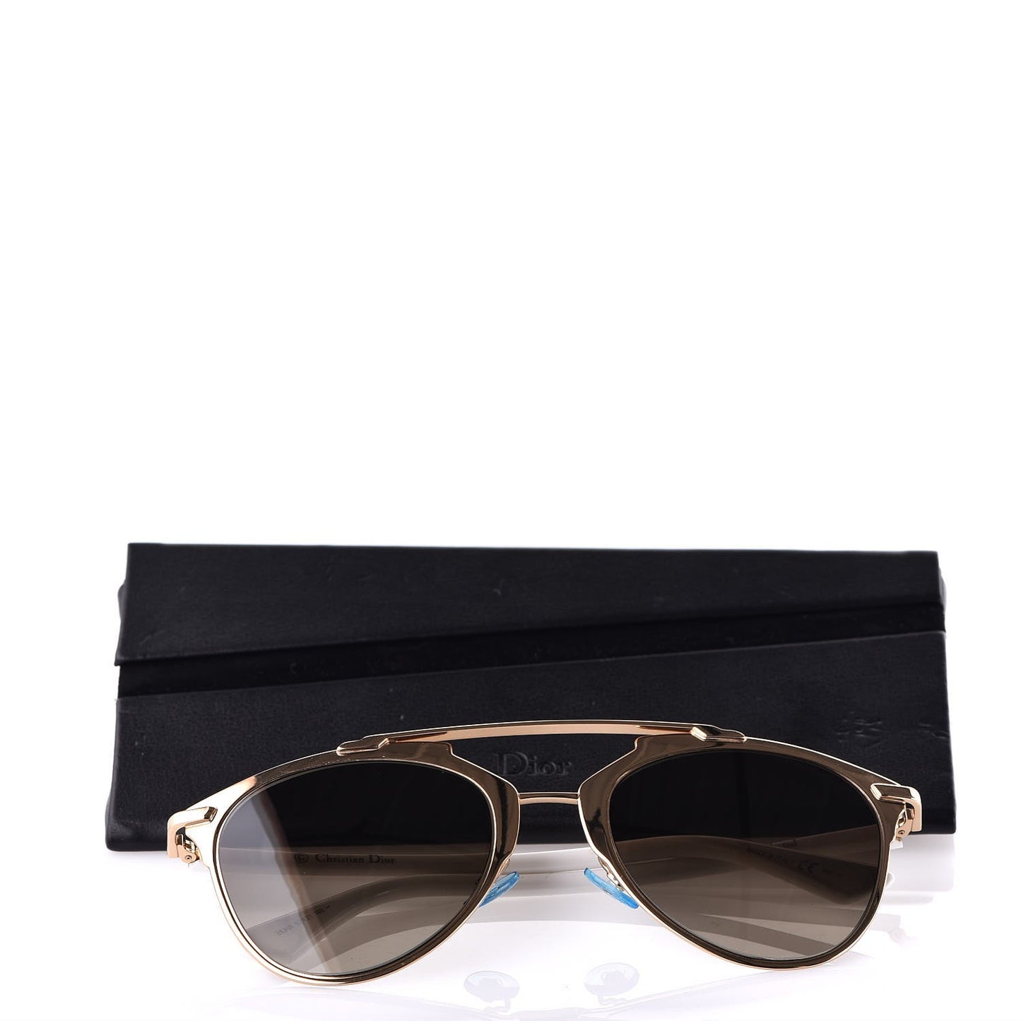Reflected Sunglasses Rose Gold White