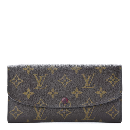 Louis Vuitton Monogram Emilie Wallet Fuchsia 1 of 17