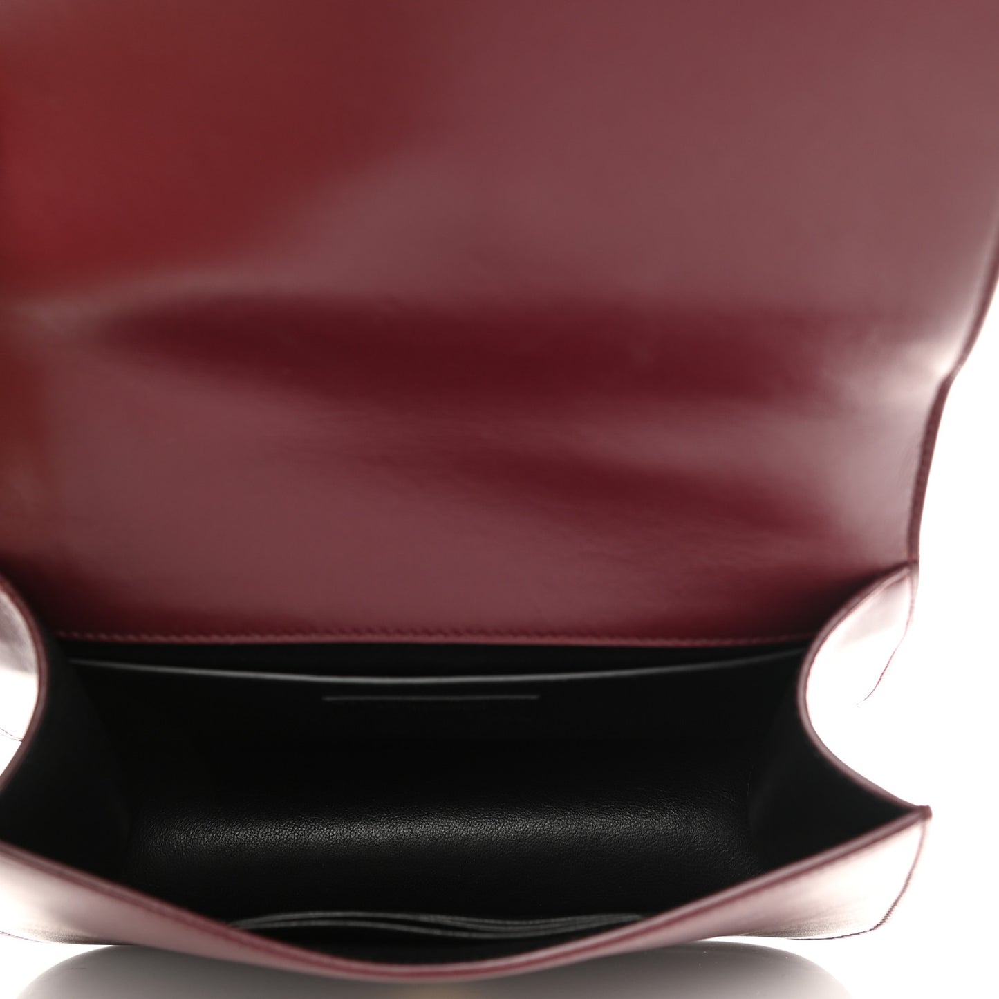 Smooth Calfskin Small Spontini Saddle Bag Rouge