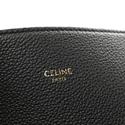 Celine Soft Grained Calfskin Medium Belt Cabas Phantom Black 6 of 10