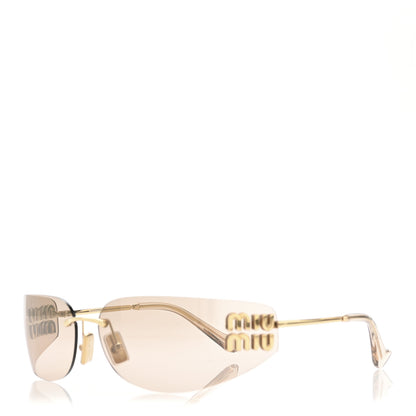 Miu Miu Metal Aube Sunglasses SMUA51 Gold 1 of 8