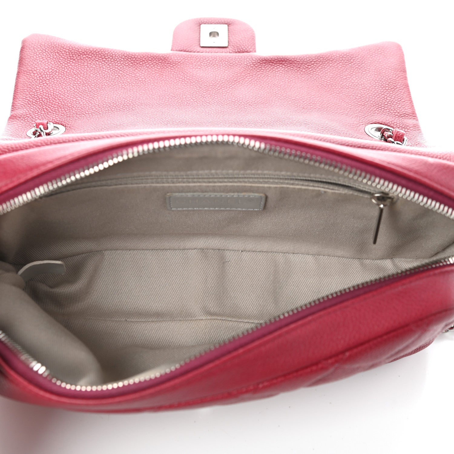 Chanel Caviar Quilted Medium Easy Flap Red 5 of 10