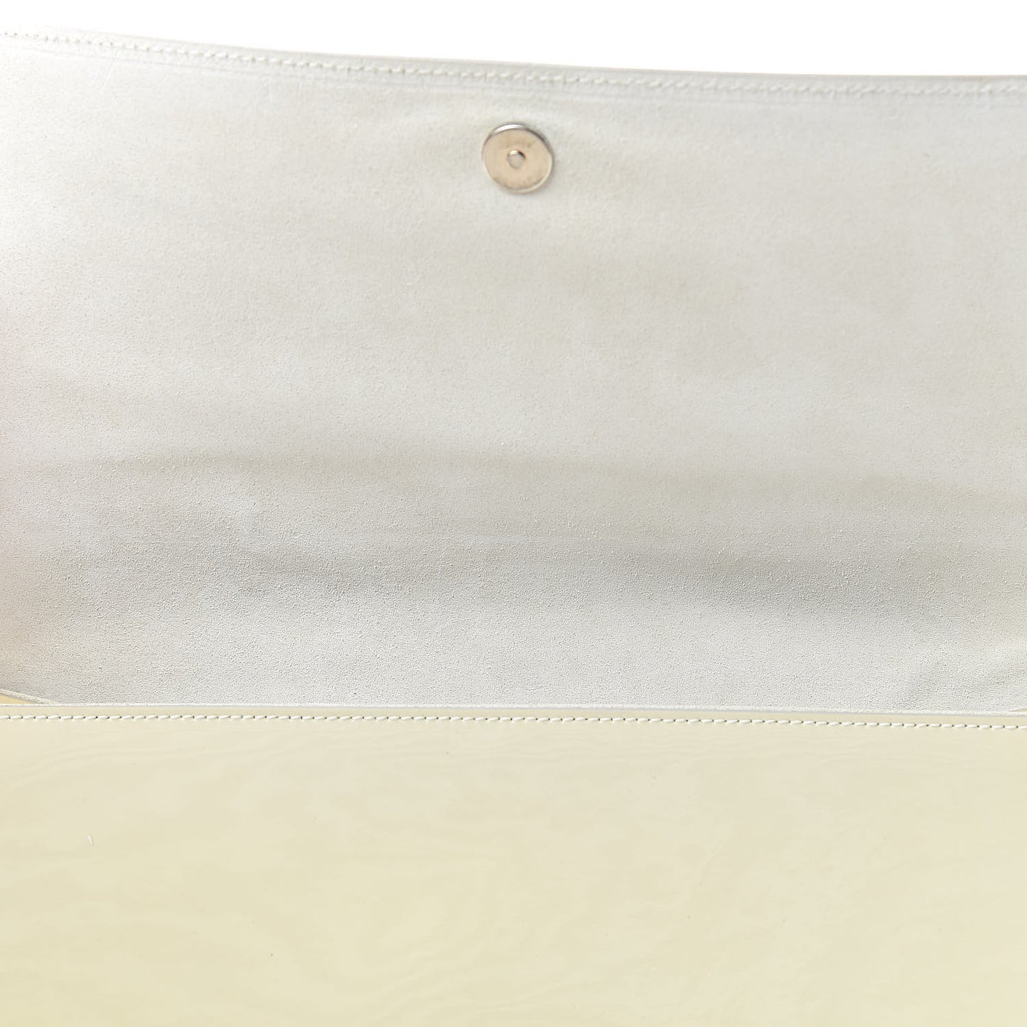 Patent Calfskin Ombre Monogram Large Belle De Jour Clutch Ivory Black
