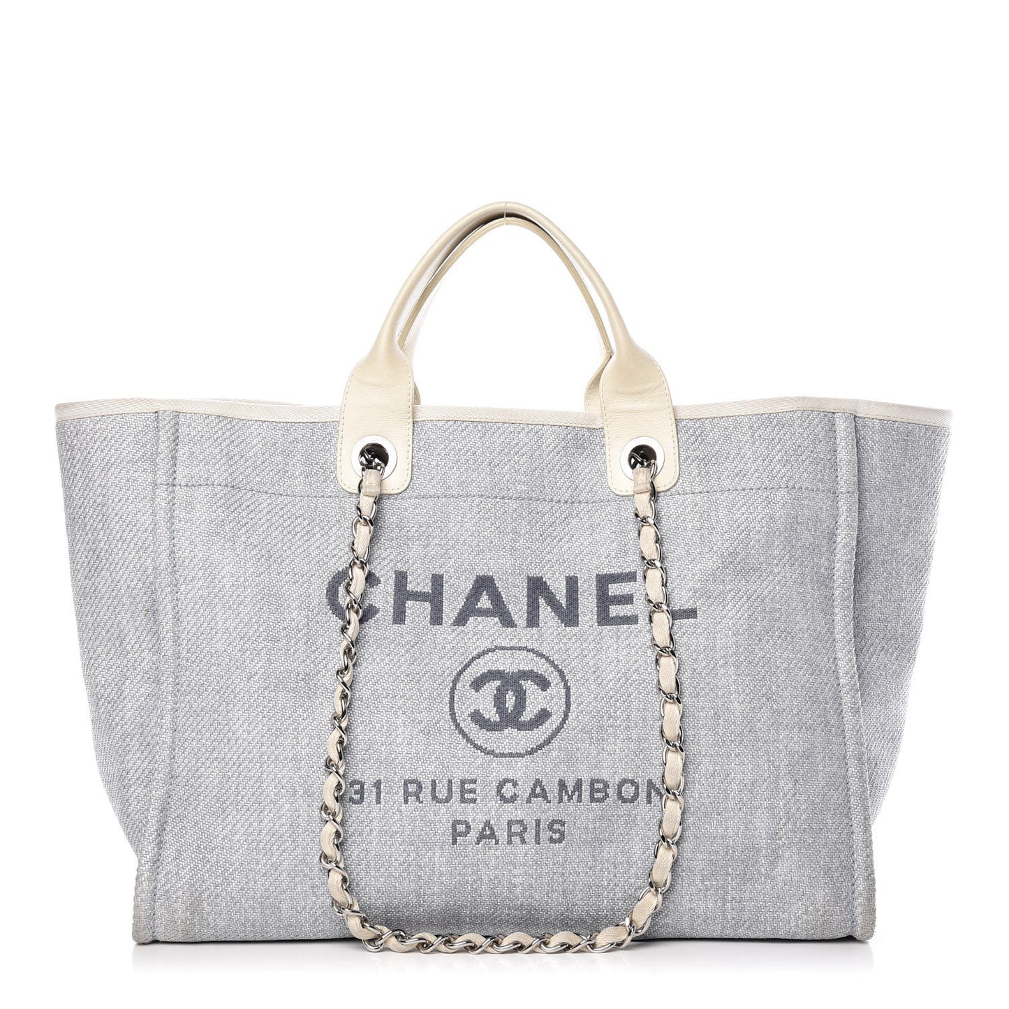 Canvas Large Deauville Tote Denim Blue