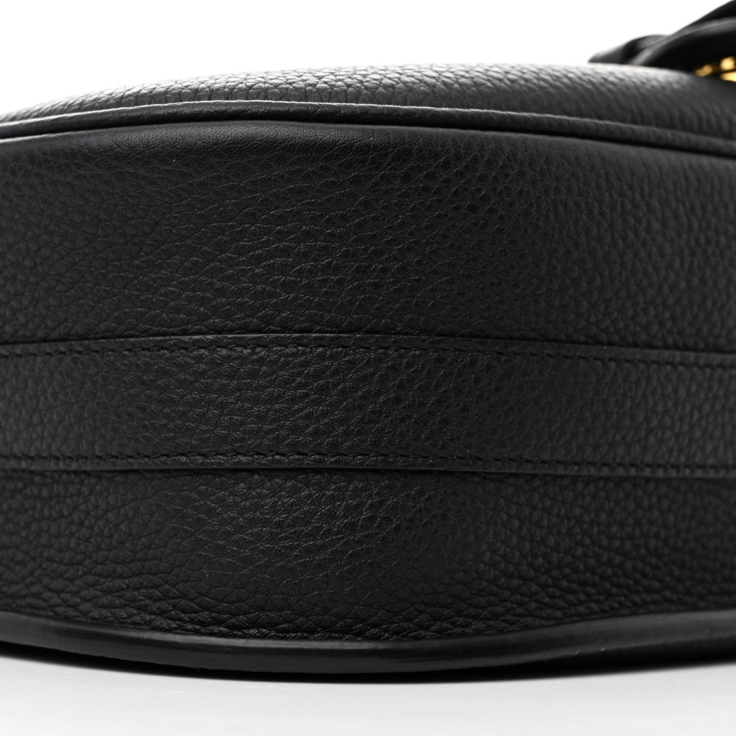 Grained Calfskin Large Bobby Flap Black
