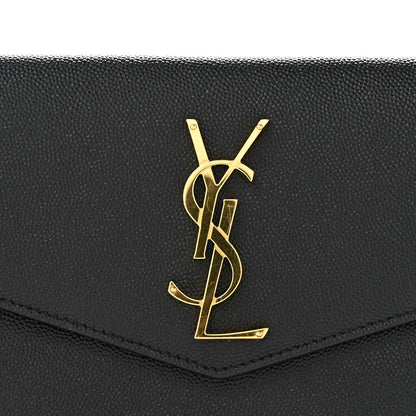 Saint Laurent Grain De Poudre Uptown Pouch Black 9 of 9