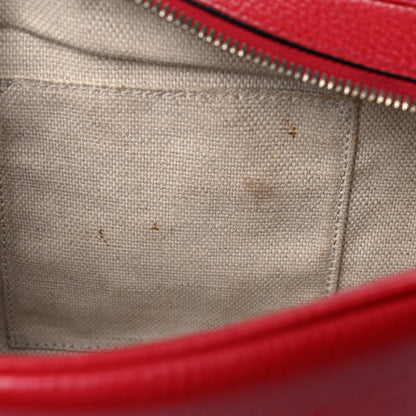 Gucci Pebbled Calfskin Small Soho Disco Bag Vibrant Red 12 of 14