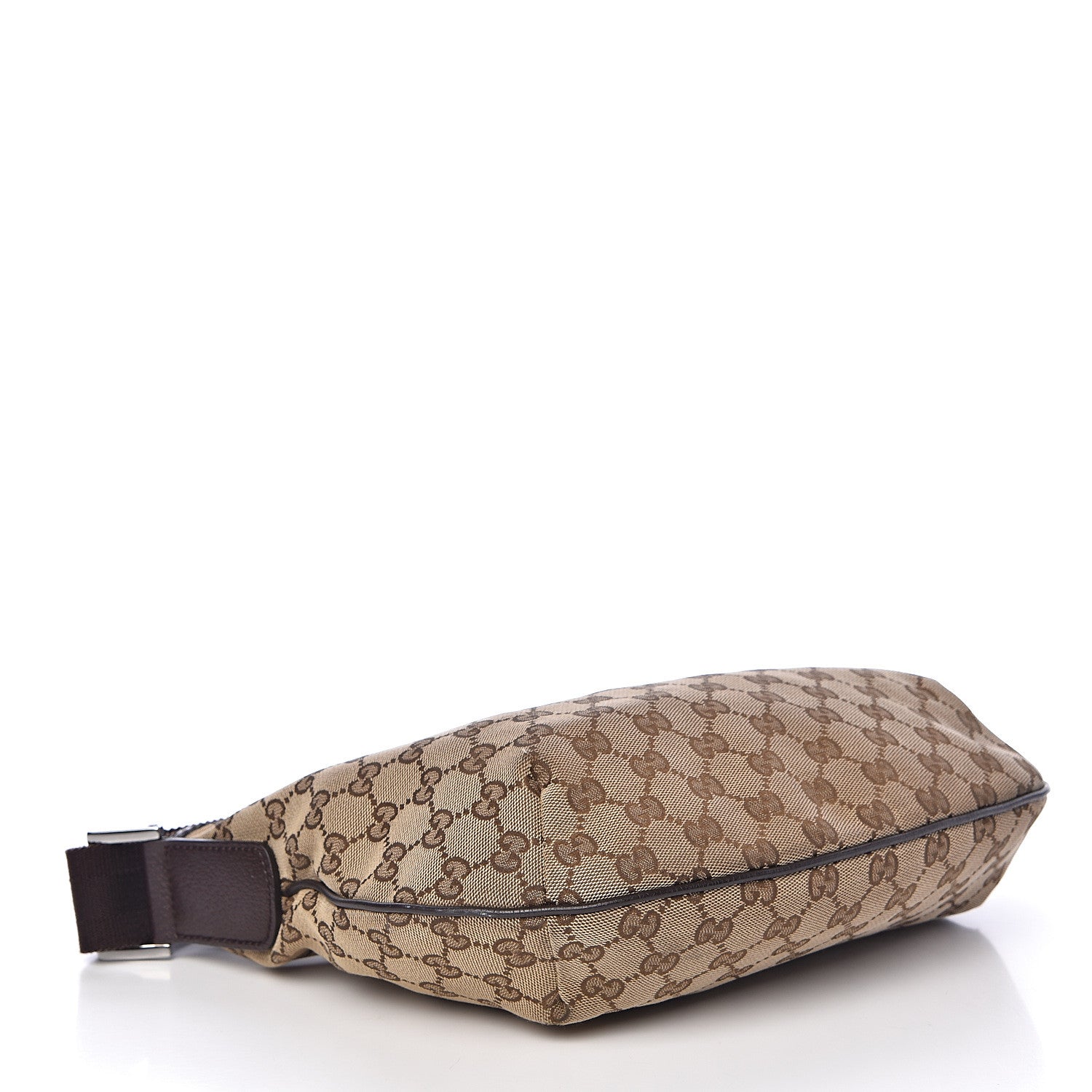Gucci Monogram Medium Half Moon Hobo Dark Brown 4 of 15
