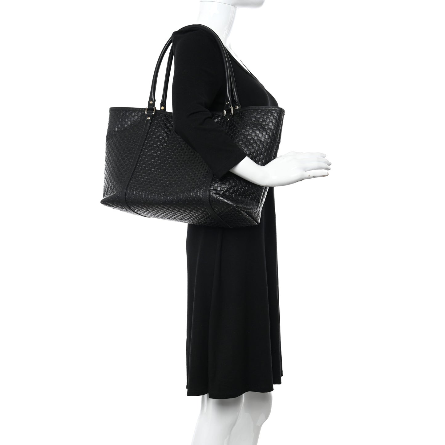 Microguccissima Medium Joy Tote Black