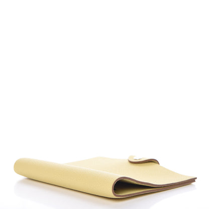 Hermes Togo Ulysse PM Agenda Cover Jaune Poussin 4 of 9