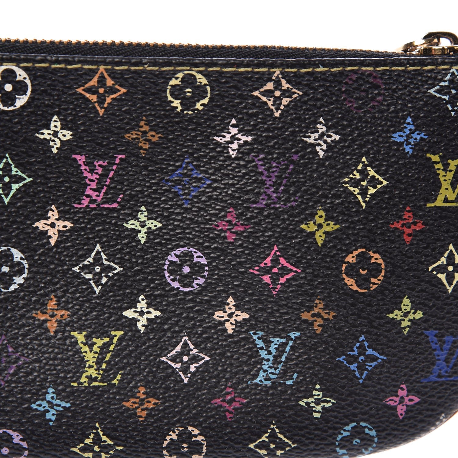 Louis Vuitton Monogram Multicolor Pochette Plate MM Black 8 of 8