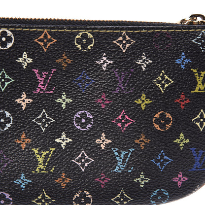 Louis Vuitton Monogram Multicolor Pochette Plate MM Black 8 of 8