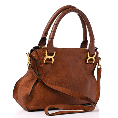 Chloe Calfskin Medium Marcie Satchel Tan 3 of 16