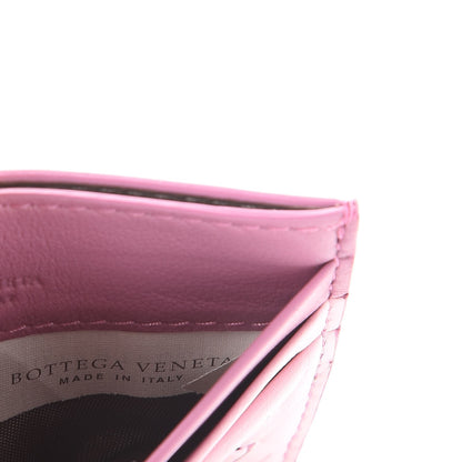 Bottega Veneta Nappa Intrecciato Woven Card Holder Pink Purple 7 of 8