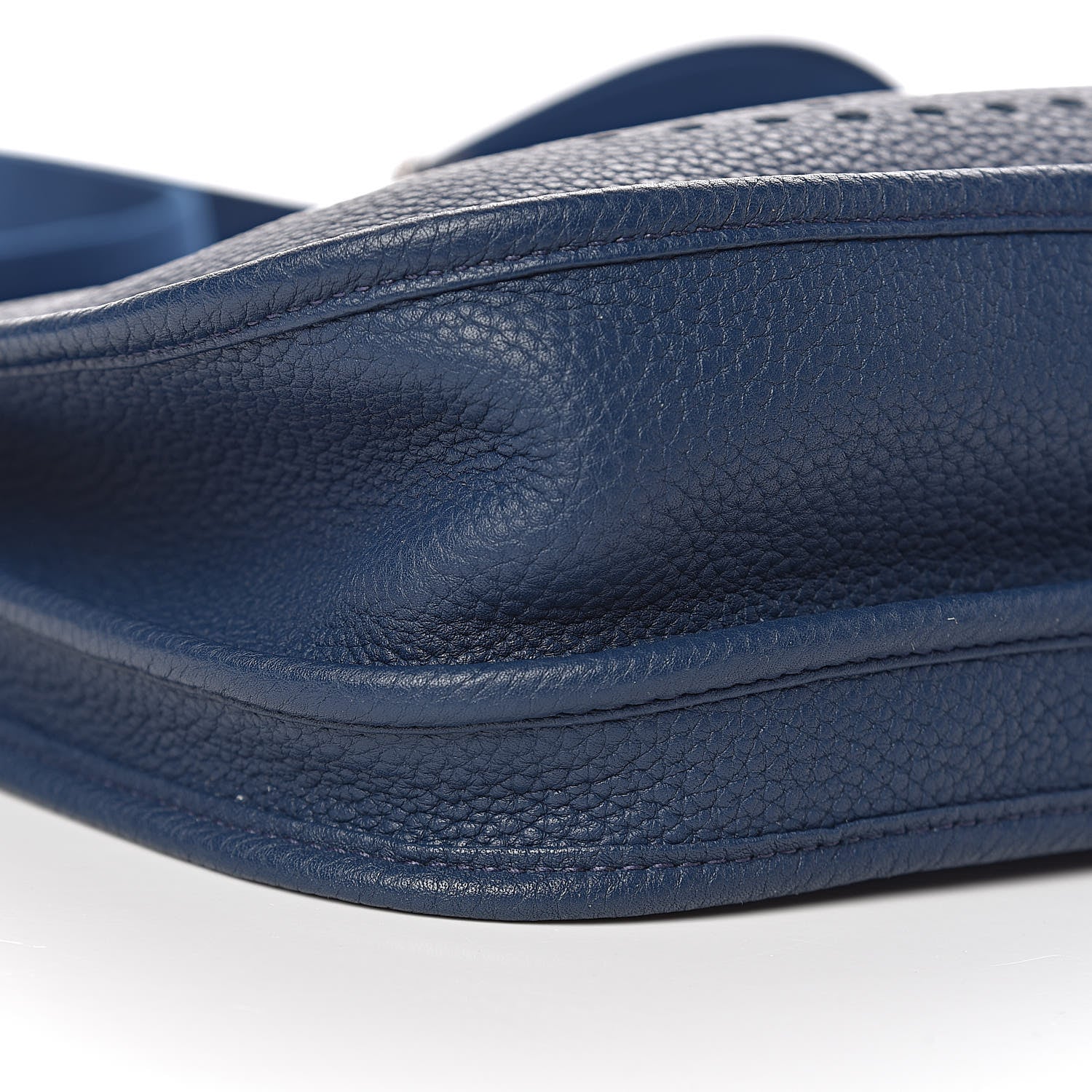 Hermes Taurillon Clemence Evelyne III PM Bleu De Malte 9 of 11