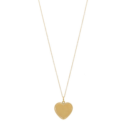 Tiffany 18K Yellow Gold Twist Heart Pendant Necklace 1 of 8