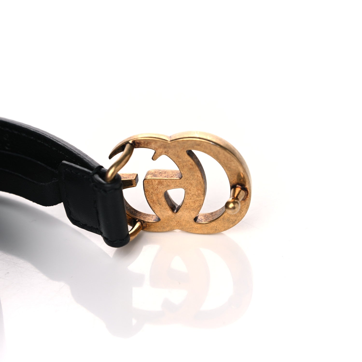 Gucci Calfskin Double G 20mm Belt 95 38 Black 5 of 5