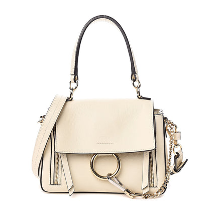 Chloe Calfskin Mini Faye Day Shoulder Bag Off White 1 of 9