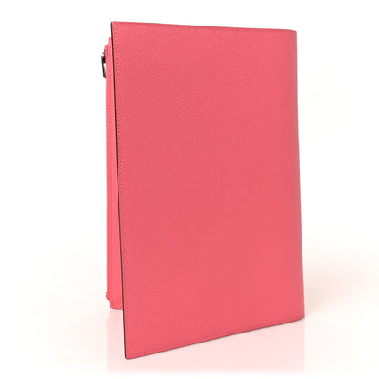 Hermes Evercolor Eazip Book Cover Rose Azalee 3 of 6