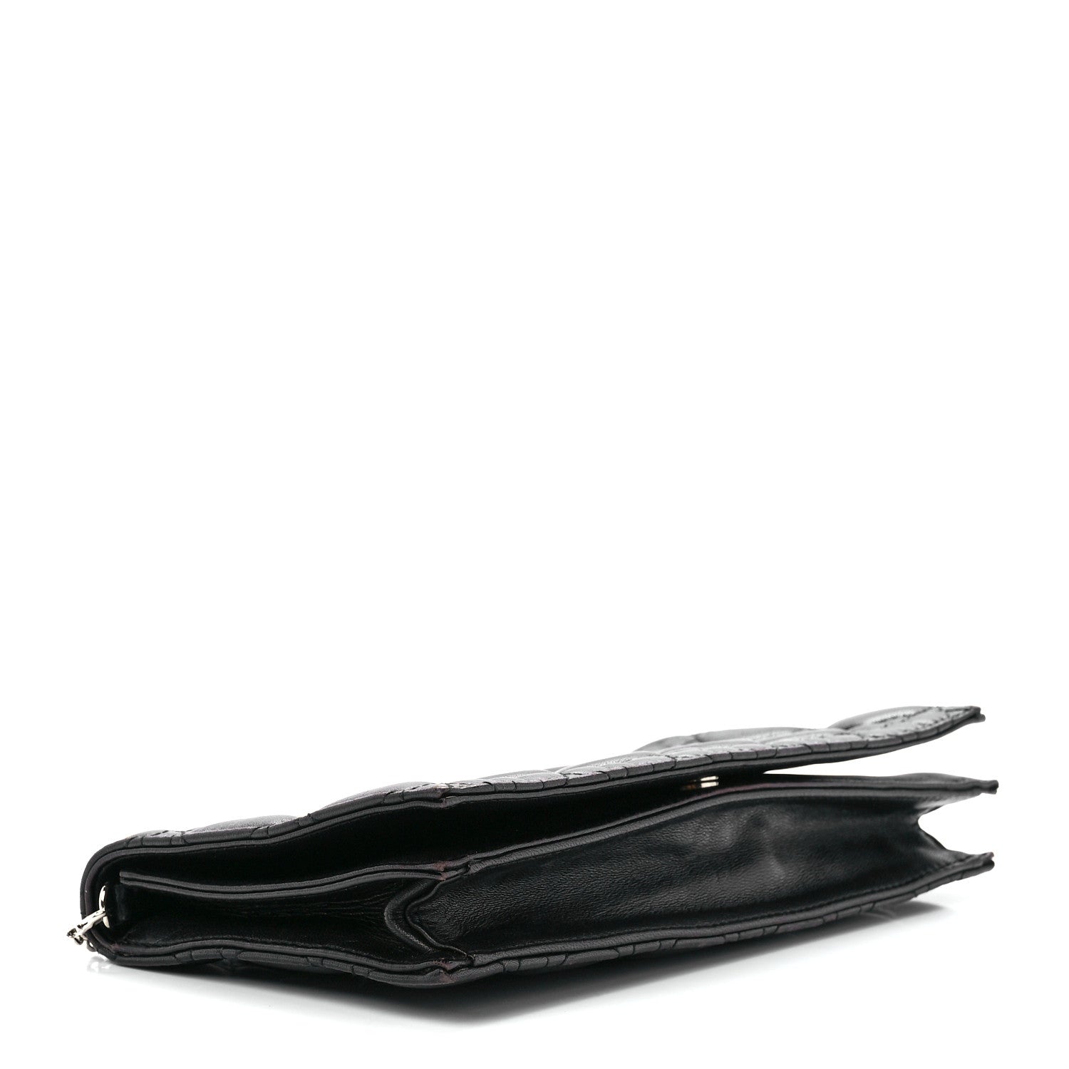Christian Dior Lambskin Cannage Lady Dior Convertible Clutch Black 4 of 11