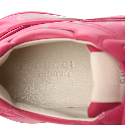 Gucci Calfskin Logo Womens Rhyton Sneakers 36 Box Pink 8 of 10