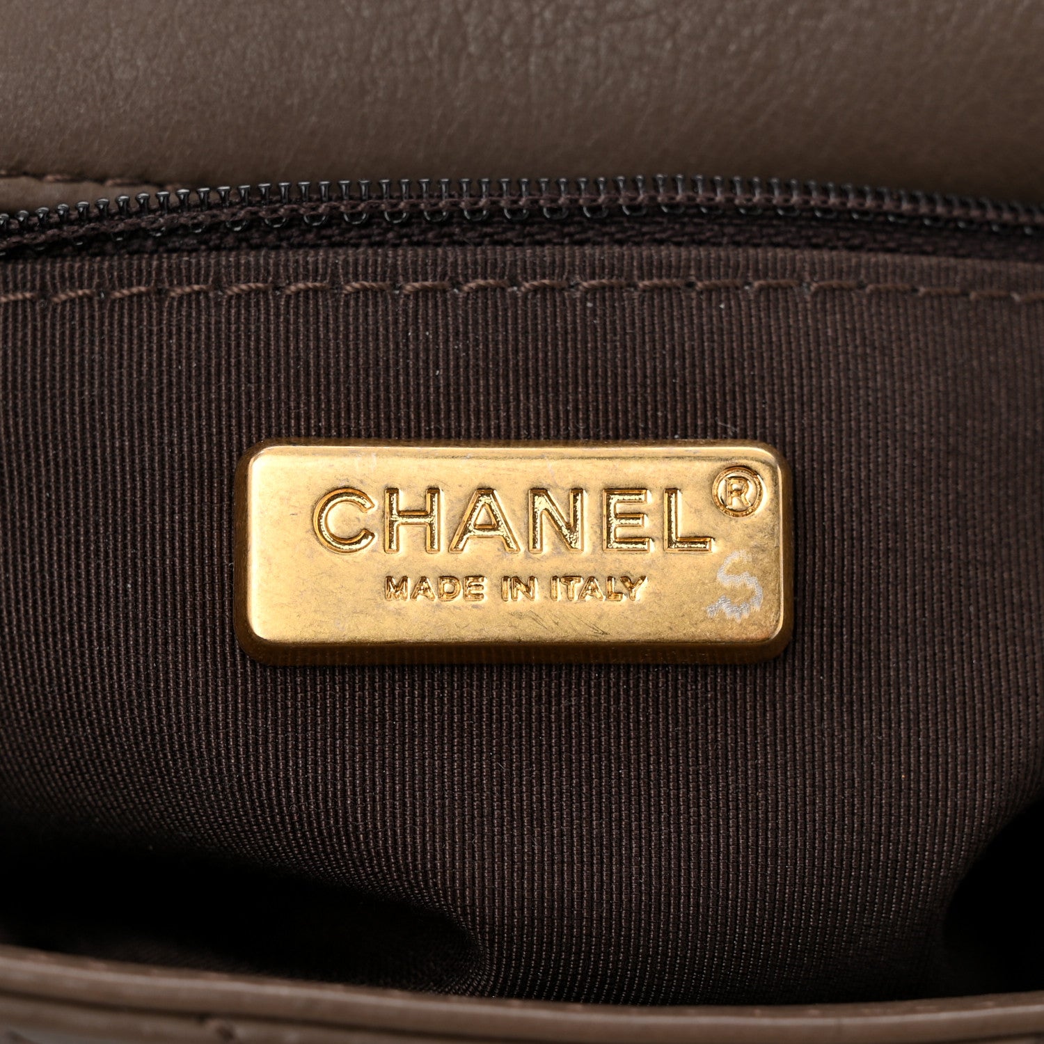 Chanel Calfskin Chevron Quilted Mini Rock The Corner Flap Brown 6 of 11