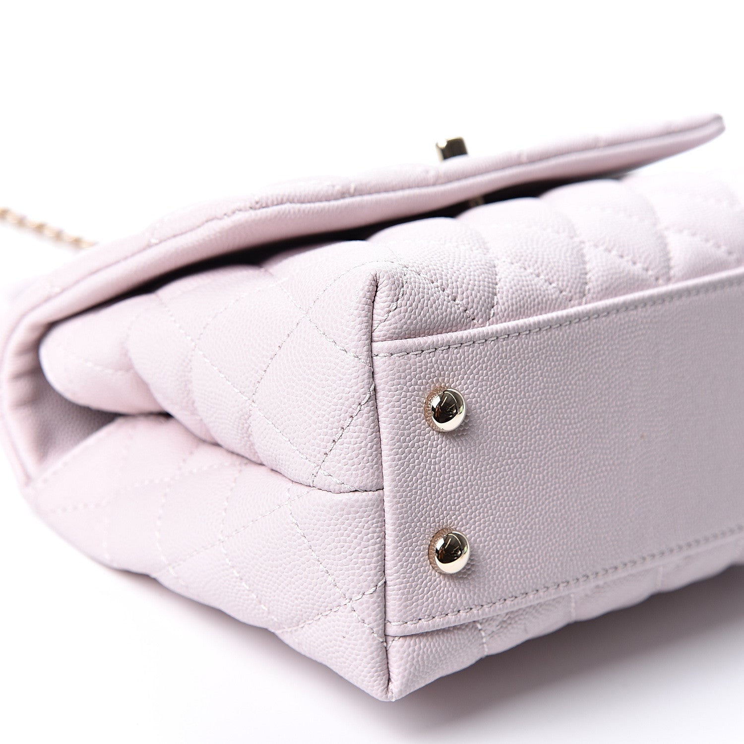 Chanel Caviar Quilted Mini Coco Handle Flap Lilas Lilac 8 of 10