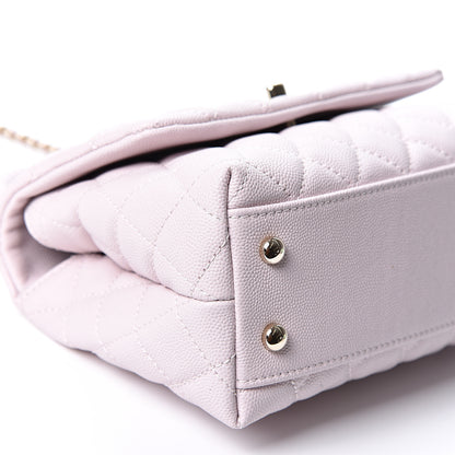 Chanel Caviar Quilted Mini Coco Handle Flap Lilas Lilac 8 of 10
