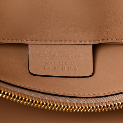 Salvatore Ferragamo Calfskin Medium Studio Bag Daino 6 of 9