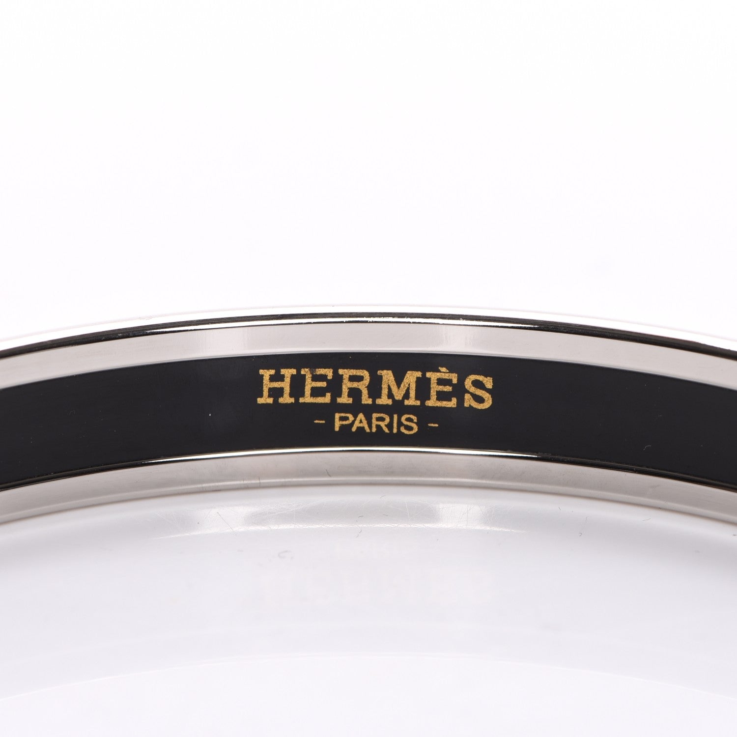 Hermes Enamel Printed Narrow Caleche Bracelet 65 Rouge H 3 of 7