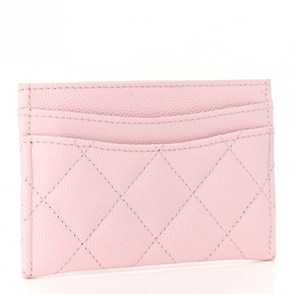 Chanel Caviar Quilted Card Holder Light Pink 3 of 10