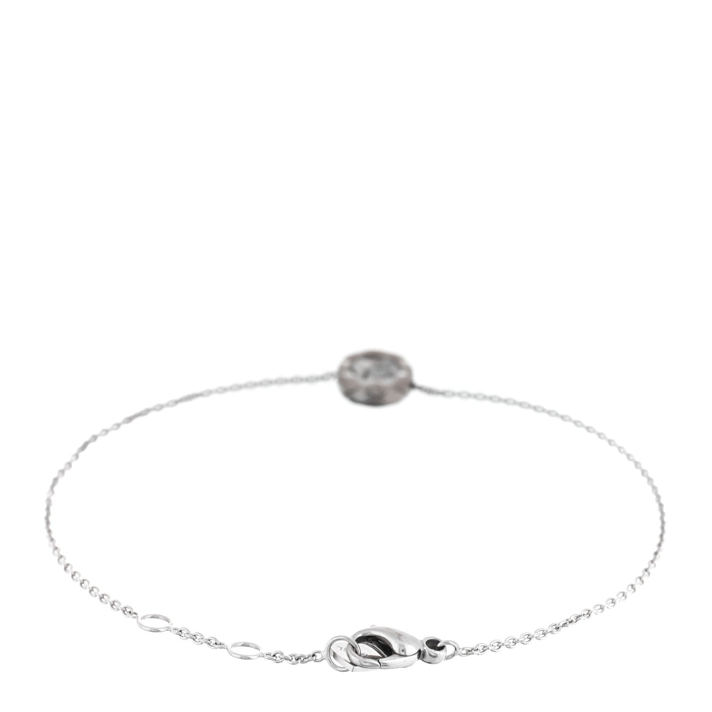 18K White Gold Diamond Coco Crush Station Bracelet