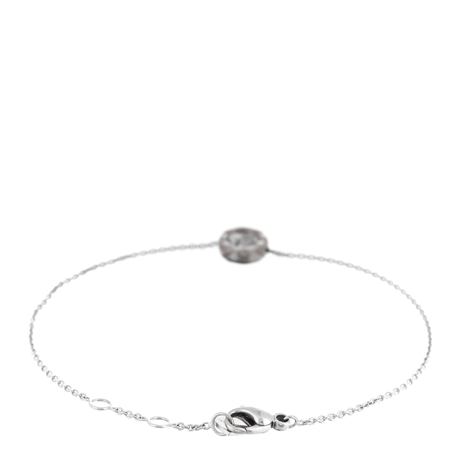 Chanel 18K White Gold Diamond Coco Crush Station Bracelet 2 of 4