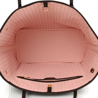 Louis Vuitton Damier Ebene Neo Neverfull MM Rose Ballerine 5 of 9