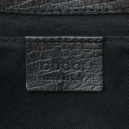 Gucci Monogram Horsebit Chain Clutch Black 6 of 12