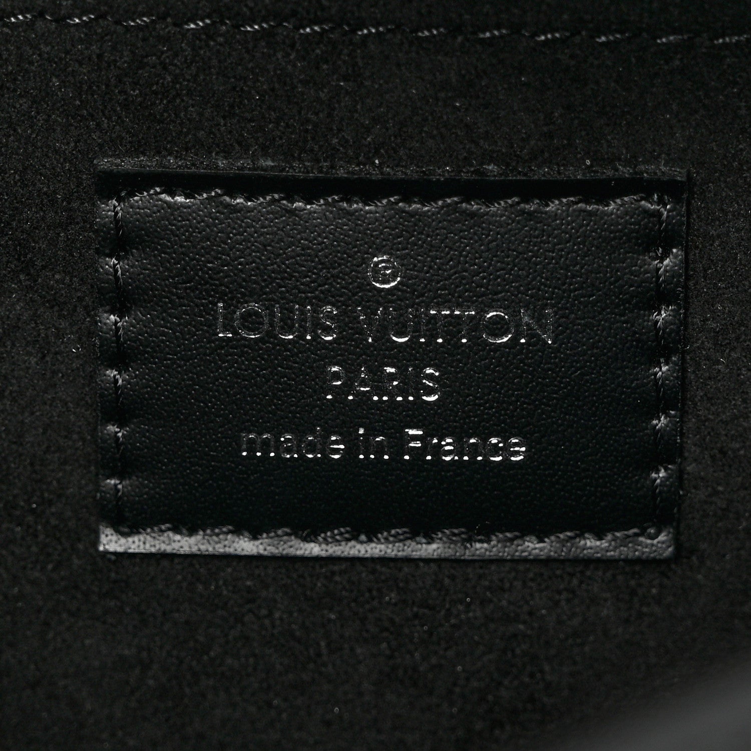 Louis Vuitton Epi Montaigne Clutch Black 6 of 8