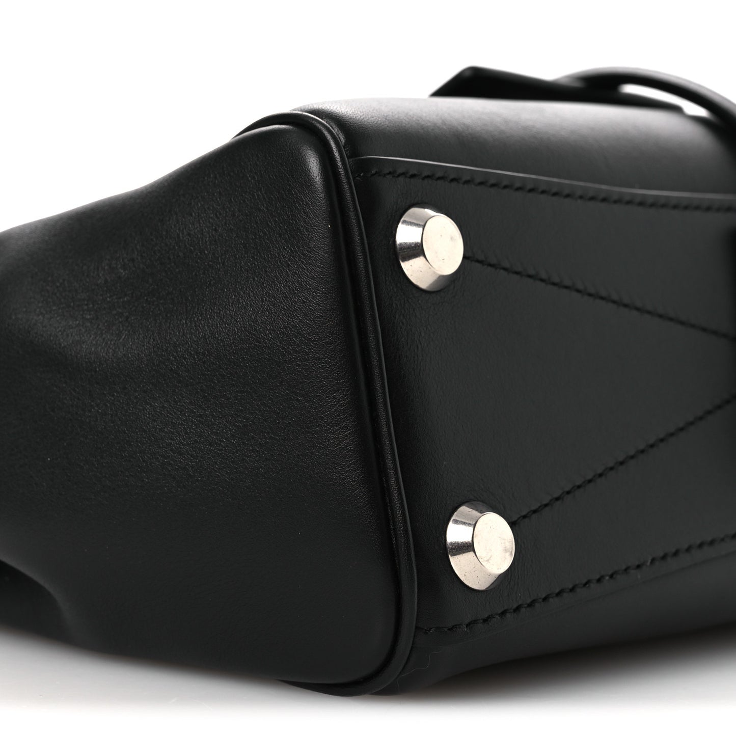 Smooth Calfskin Mini Bel Air Carry All Bag Black